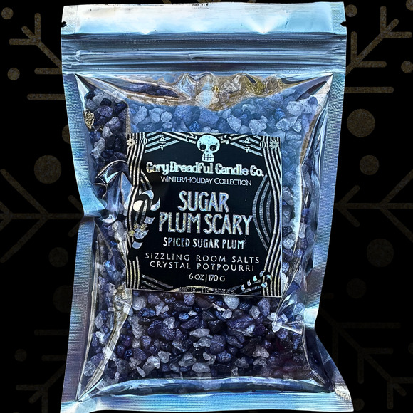 Sugar Plum Scary Sizzling Room Salt Crystal Potpourri: Spiced Sugar Plum Scent - Picture 6 of 9